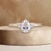 Pear Drop Diamond Classic Engagement Ring 
