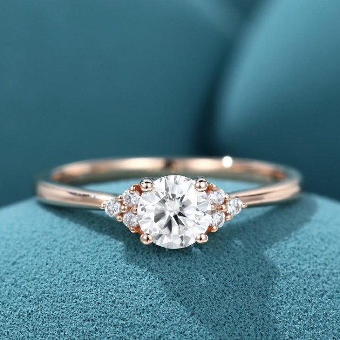 Diamond Engagement Ring Rose Gold SS0024 Diamond Engagement Ring Rose Gold SS0024
