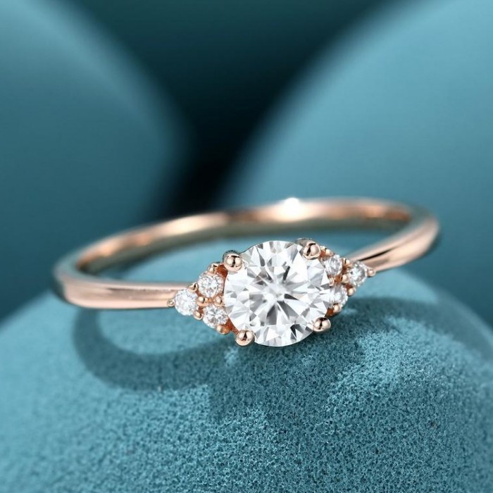 Diamond Engagement Ring Rose Gold SS0024 Diamond Engagement Ring Rose Gold SS0024