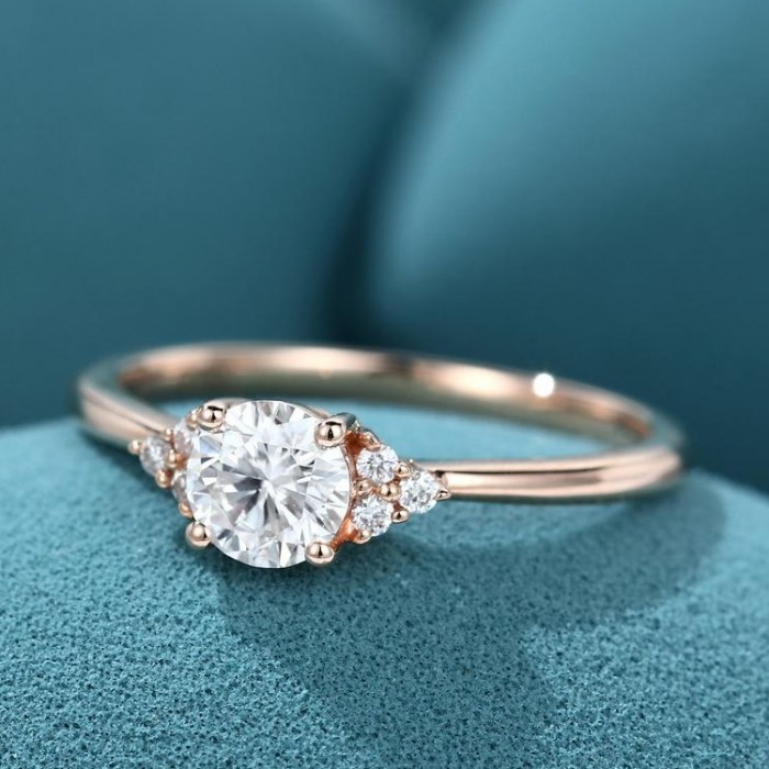 Diamond Engagement Ring Rose Gold SS0024 Diamond Engagement Ring Rose Gold SS0024