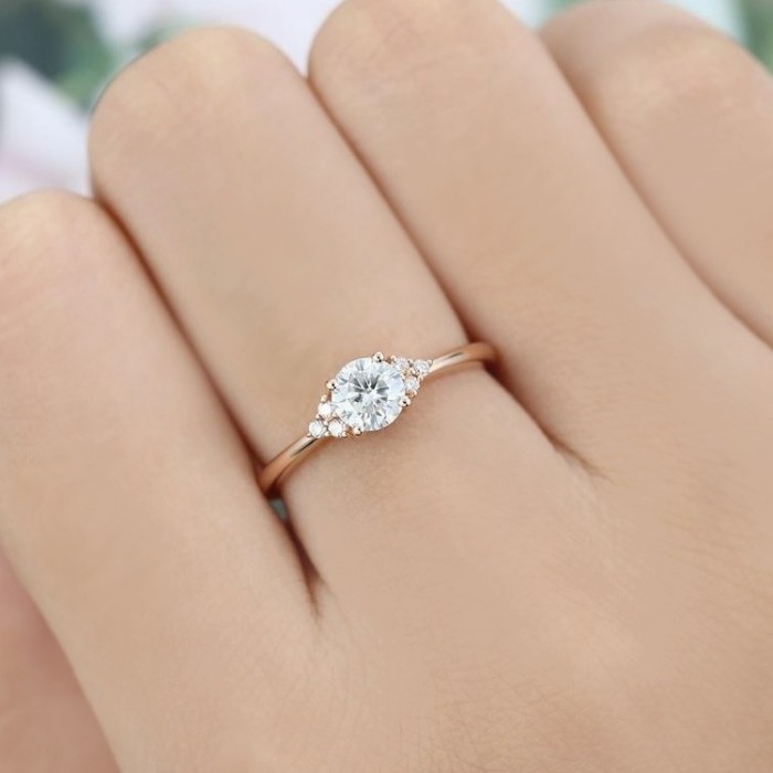 Diamond Engagement Ring Rose Gold SS0024 Diamond Engagement Ring Rose Gold SS0024