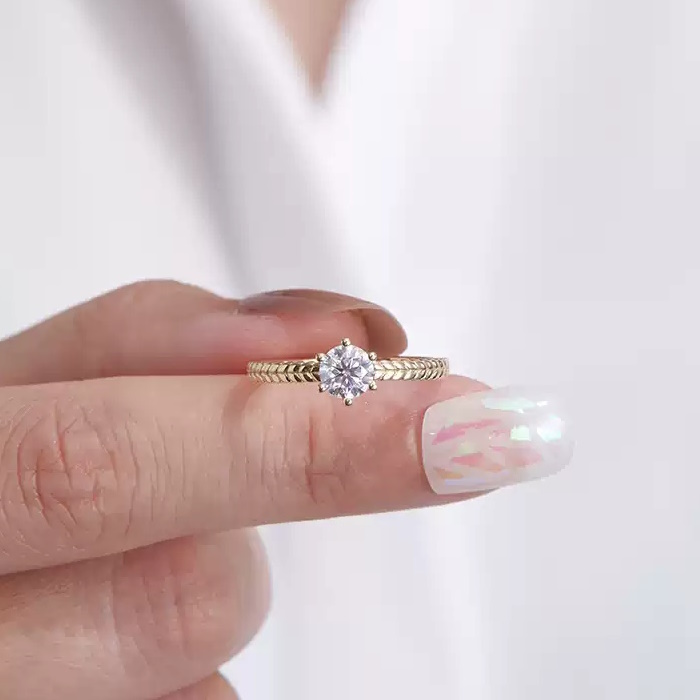 Leaf Design Diamond GIA Certificate Ring SS0164 Leaf Design Diamond GIA Certificate Ring SS0164