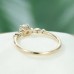 Milgrain Diamond Solitaire Gold Ring SS0035