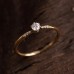 Diamond Solitaire Ring 14K Yellow Gold SS0098