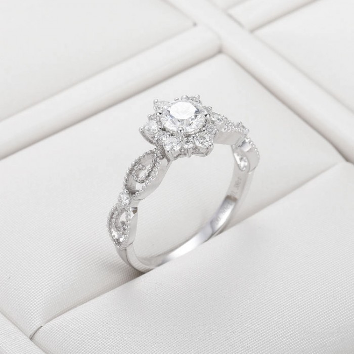 Kartanesi Tasarım Pırlanta Vintage Yüzük 