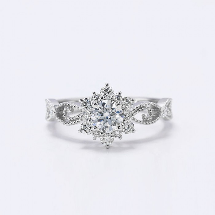 Kartanesi Tasarım Pırlanta Vintage Yüzük 