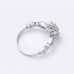 Vintage Snowflake Design Diamond Ring