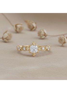 0.36 Ct. Vintage Style Diamond Engagement Ring SS0010