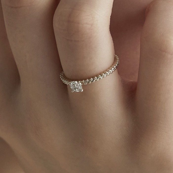 Virgo Design Diamond Solitaire Ring SS0214 Virgo Design Diamond Solitaire Ring SS0214