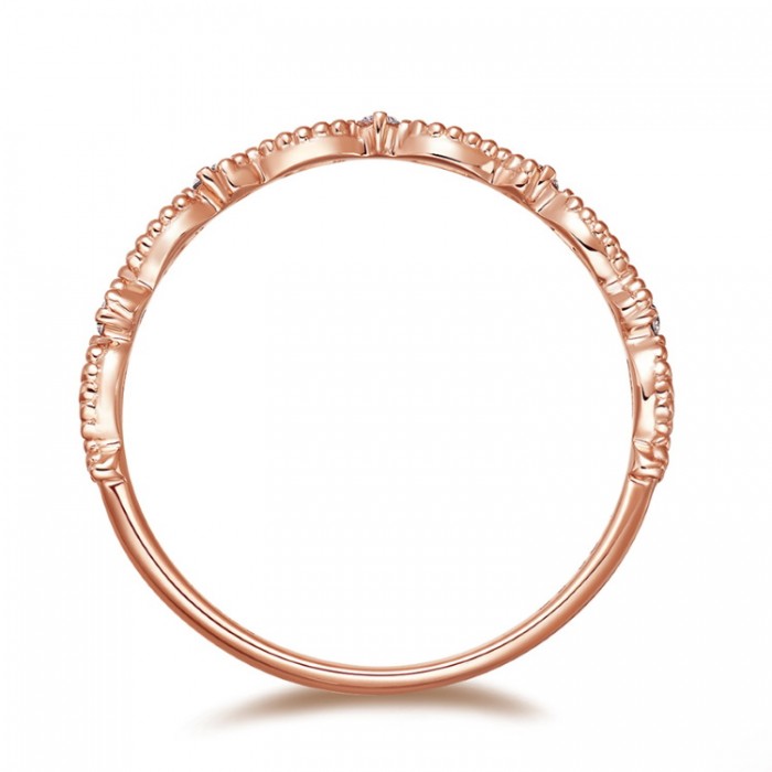 Diamond Half Eternity Vintage Style Band SS0138