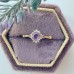 Amethyst Tourmaline Diamond Ring SS0114