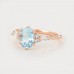 Aquamarine & Diamond Engagement Ring SS0330