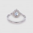Aquamarine & Diamond Engagement Ring SS0333