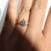 Drop Aquamarine & Diamond Engagement Ring SS0331