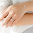 Aquamarine & Diamond Snowflake Ring SS0048