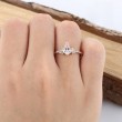 Kite White Aquamarine & Diamond Gold Ring 
