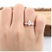 Kite White Aquamarine & Marquise Diamond Ring 
