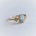 Oval Aquamarine & Diamond Engagement Ring SS0332