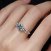 Natural Aquamarine & Diamond Design Ring SS0104