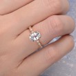 Aquamarine & Diamond Rose Gold Ring SS0030