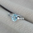 Aquamarine & Diamond Vintage Engagement Ring SS0025