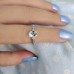 Aquamarine & Diamond Vintage Engagement Ring SS0025