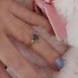 Gri Spinel Taşlı Ve Pırlantalı Yüzük Turin SS0223