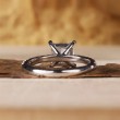 Square White Morganite & Diamond Ring SS0174