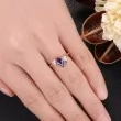 Kite Amethyst Emerald & Diamond Asymmetric Ring 