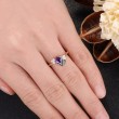 Kite Amethyst Emerald & Diamond Asymmetric Ring 