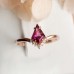 Kite Pink Tourmaline & Diamond Ring SS0180