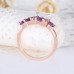 Marquise Amethyst & Diamond Design Ring SS0199