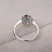 London Blue Topaz & Diamond Ring SS0063