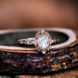 White Morganite & Diamond Vintage Ring SS0229