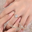 Beyaz Morganit Ve Pırlantalı Vintage Yüzük SS0257