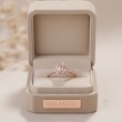 Morganite & Diamond Halo Engagement Ring Morganite & Diamond Halo Engagement Ring