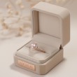 Morganite & Diamond Halo Engagement Ring Morganite & Diamond Halo Engagement Ring