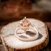 Oval Morganite & Diamond Engagement Ring 