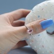 Oval Morganit Ve Pırlanta Altın Yüzük SS0122