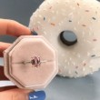 Oval Morganit Ve Pırlanta Altın Yüzük SS0122