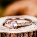 Morganite & Diamond Engagement Art Deco Ring SS0039