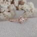 Morganite And Diamonds Vintage Engagement Ring SS0002