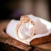 Oval Cut Morganite Diamond Vintage Ring SS0031