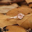 Round Morganite & Marquise Diamond Ring SS0110
