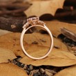 Round Morganite & Marquise Diamond Ring SS0110