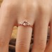 Round Morganite & Diamond Engagement Ring SS0109