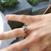 Morganite & Diamond Engagement Leaf Ring SS0195