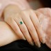 Octagon Emerald & Diamond Gold Ring SS0094