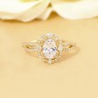 Oval White Morganite & Diamond Vintage Ring SS0312