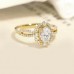 Oval White Morganite & Diamond Vintage Ring SS0312
